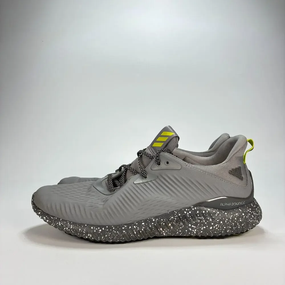 Adidas Alphabounce All Terrain Grey Athletic Running Shoes BW1224 Men’s Size 12 - Picture 4 of 11